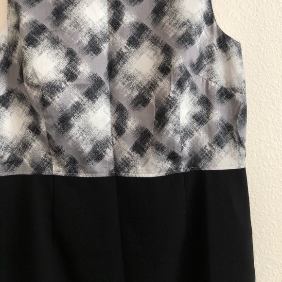 NWT Ann Taylor Grey And Black Dress - Picture 3 of 8